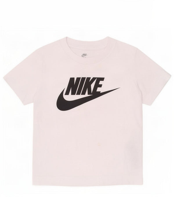 T-shirt grafica da ragazzo Nike Top 2-3 anni in cotone bianco