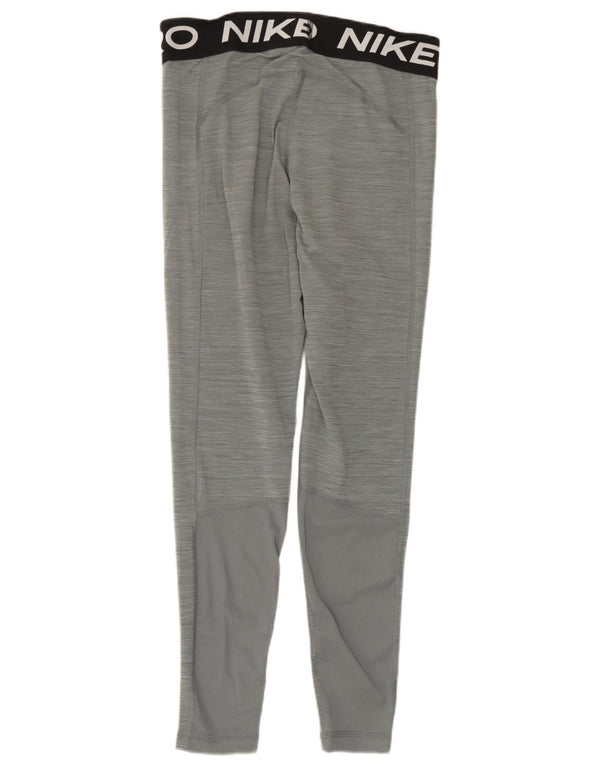 Leggings grafici Nike Dri Fit da donna UK 12 Colorblock grigio medio