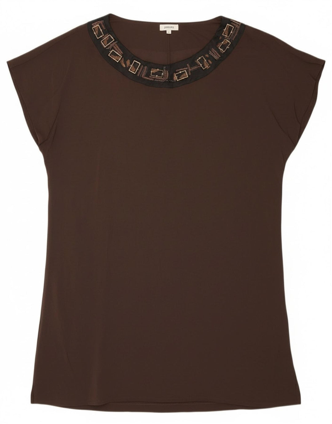 Blusa da donna Persona taglia 23 in viscosa marrone medio