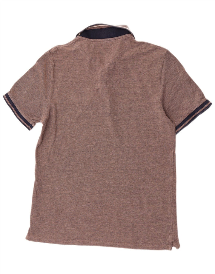 Polo da uomo Lyle & Scott grande in cotone marrone