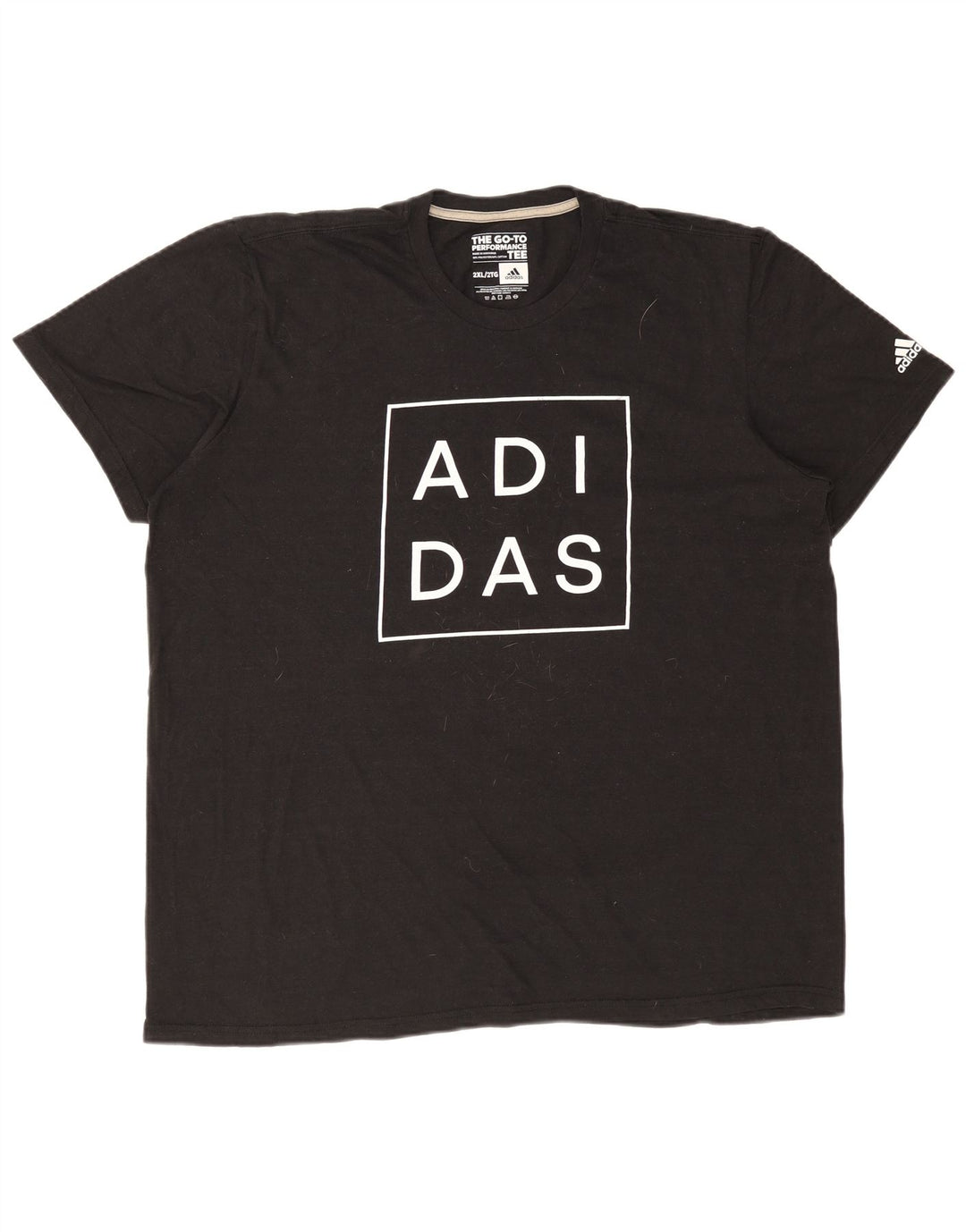 T-shirt grafica da uomo ADIDAS Top 2XL poliestere nero