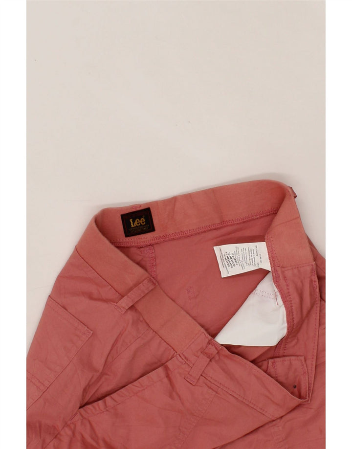 LEE Womens Cargo Shorts US 12 Large W32  Pink Cotton Vintage Lee and Second-Hand Lee from Messina Hembry 