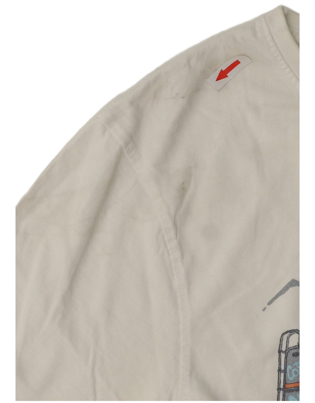 T-shirt grafica da uomo Saltrock Top piccola in cotone bianco