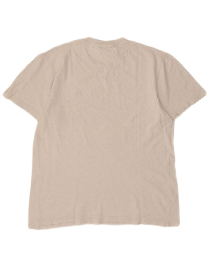 T-shirt da uomo Lacoste taglia 4, cotone bianco medio