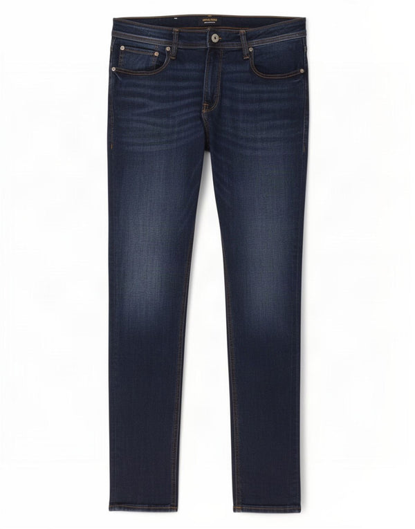 Jack & Jones Mens Liam Skinny Jeans W36 L34 Blue Cotton