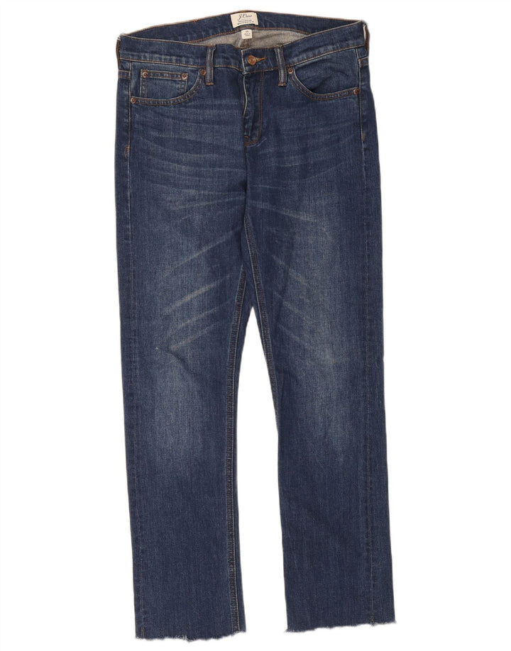 Jeans dritti da uomo J. Crew Matchstick W28 L28 cotone blu