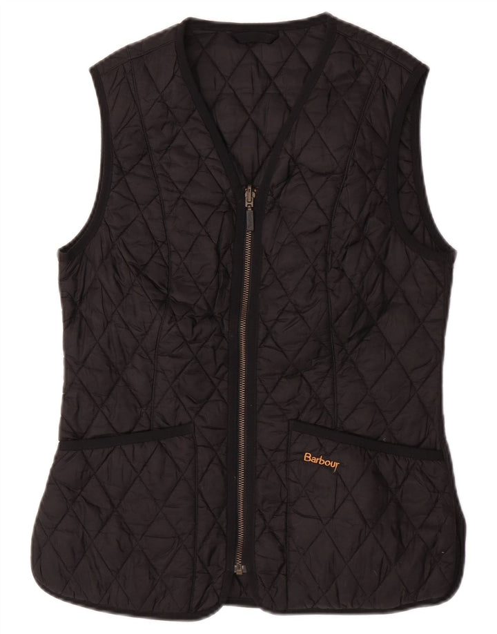 Gilet trapuntato da donna Barbour UK 8 Small nero in poliammide