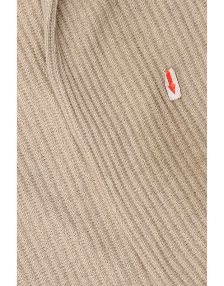 Maglione da uomo con scollo a V Green Coast IT 52 Large in lana merino grigia