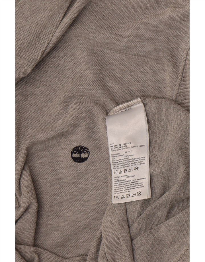 Polo da uomo Timberland XL in cotone grigio