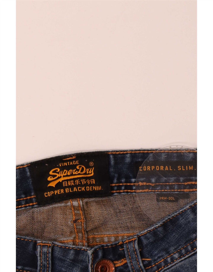 Jeans uomo corporal slim Superdry W28 L30 cotone blu