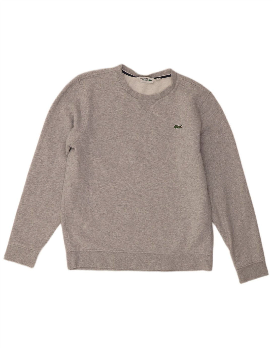 Felpa da uomo Lacoste maglione taglia 4 cotone chiazzato grigio medio