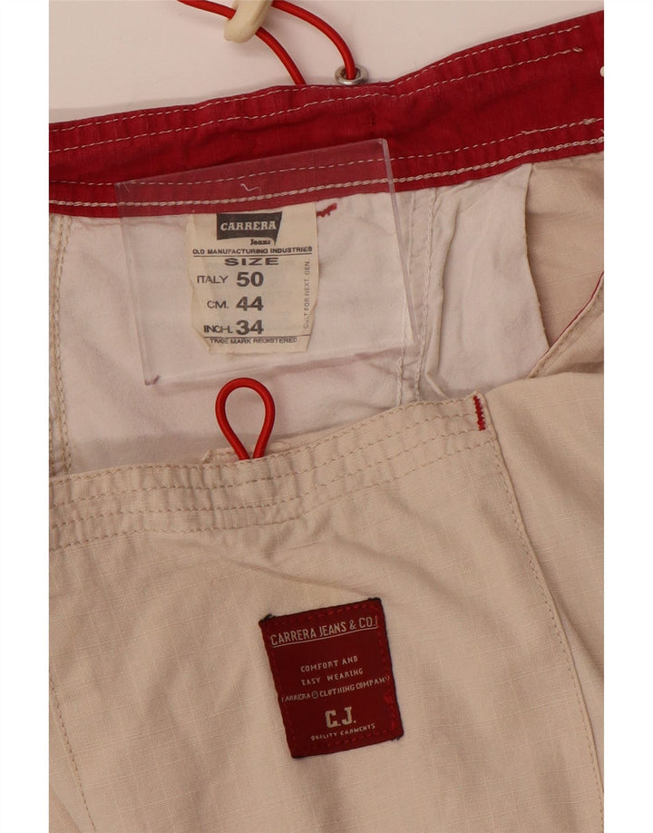 Pantaloni casual uomo CARRERA W34 L31 Cotone Beige