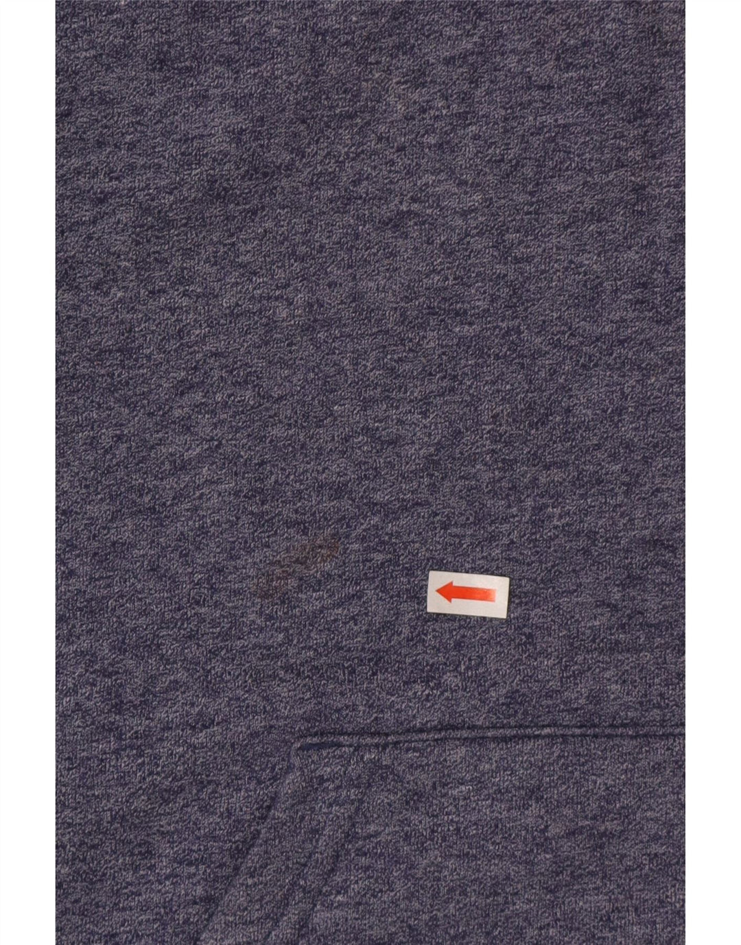 Maglione con cappuccio da uomo Quiksilver in cotone chiazzato blu medio