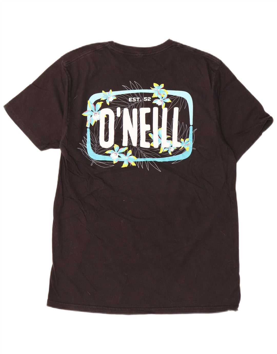 T-shirt grafica da uomo O'Neill Modern Fit Top in cotone nero medio
