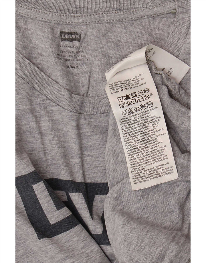 T-shirt grafica da uomo Levi's Top in cotone grigio medio