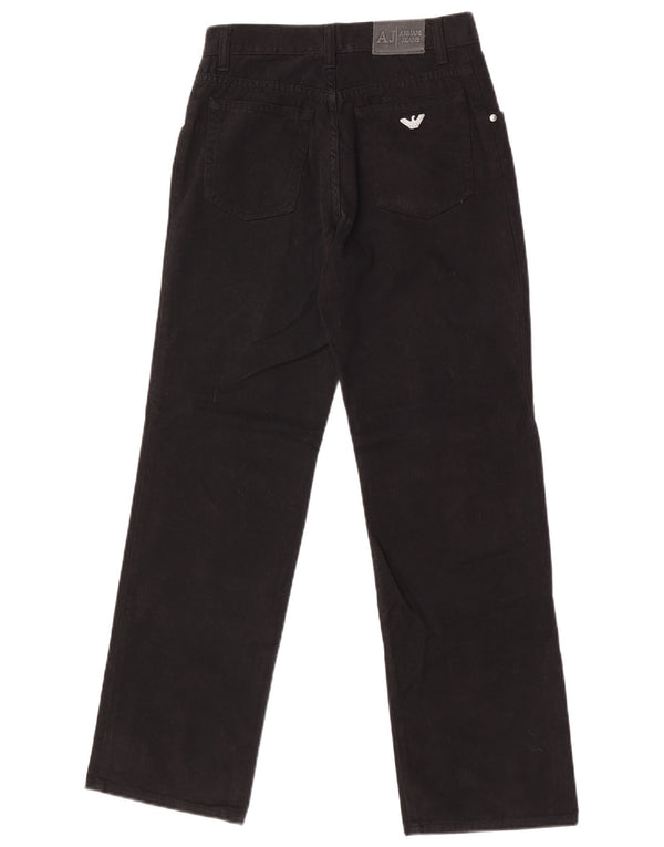 Jeans dritti per ragazzi Armani 10-11 anni W25 L28 cotone nero