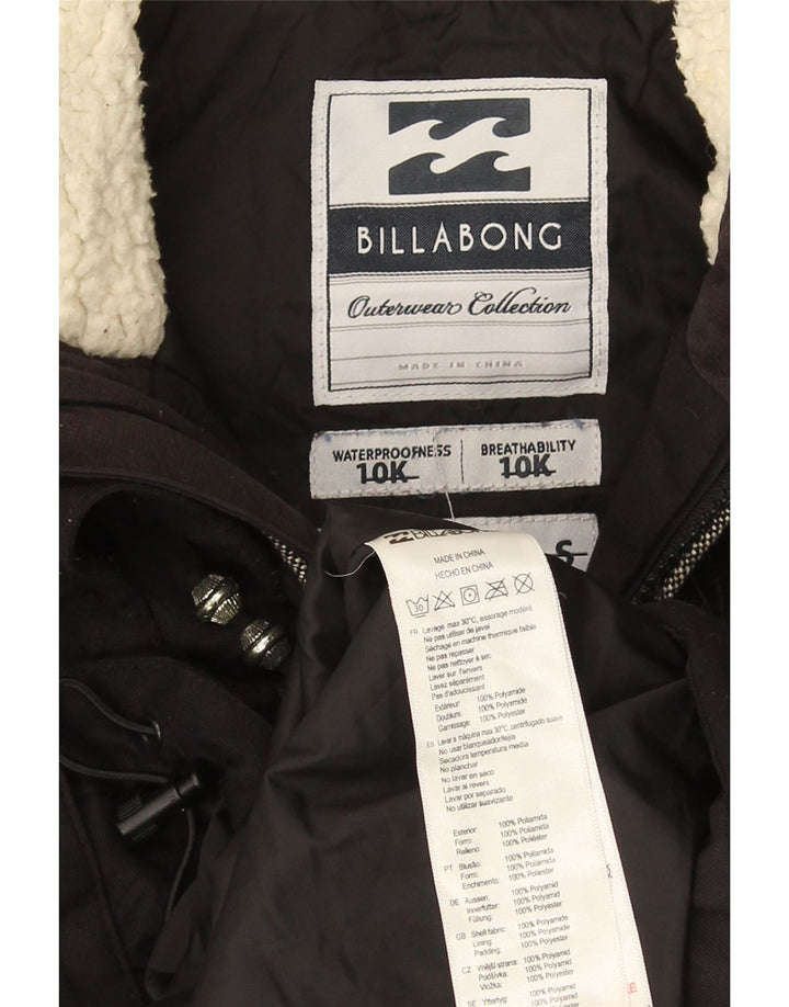 Giacca a vento con cappuccio da donna Billabong UK 10 Small Nero Poliammide