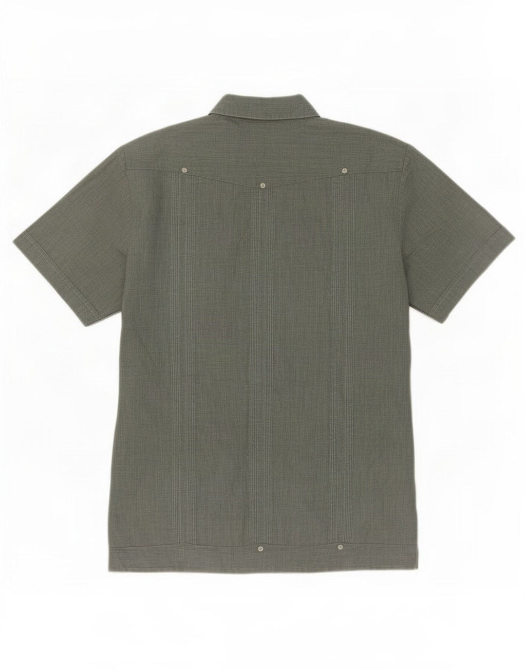 Camicia a maniche corte da uomo Romani grande poliestere verde Paisley