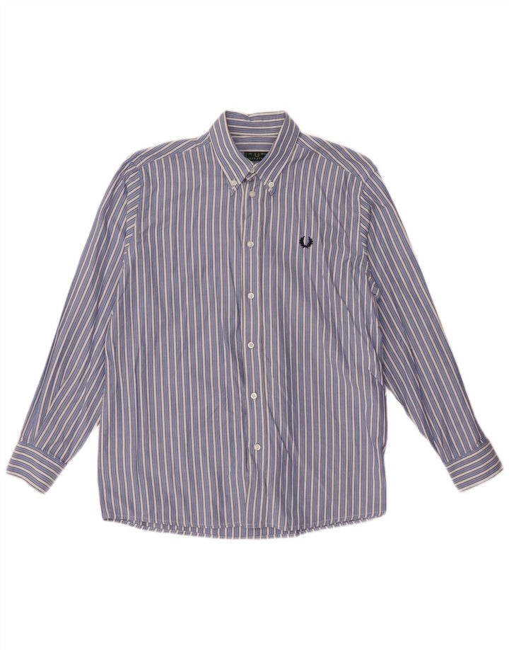 Camicia Fred Perry Bambino 11-12 anni in cotone a righe blu