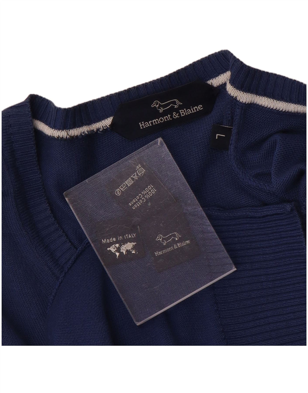 Maglione da uomo con scollo a V Harmont & Blaine grande blu