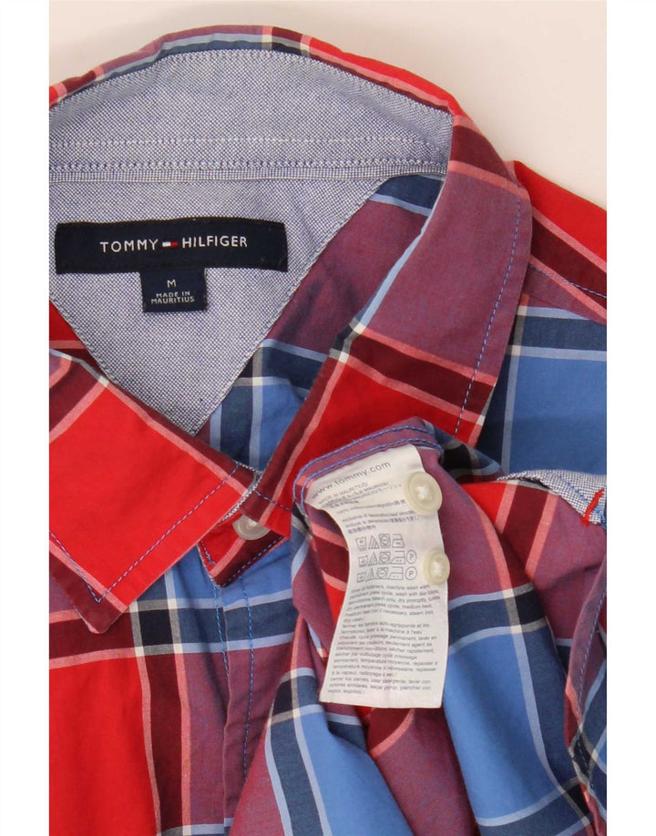 Camicia da uomo Tommy Hilfiger in cotone a quadri multicolore medio