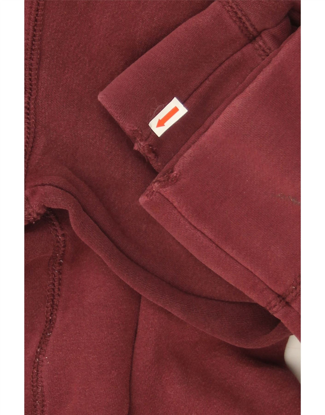 Felpa da uomo con collo abbottonato Superdry, cotone bordeaux medio