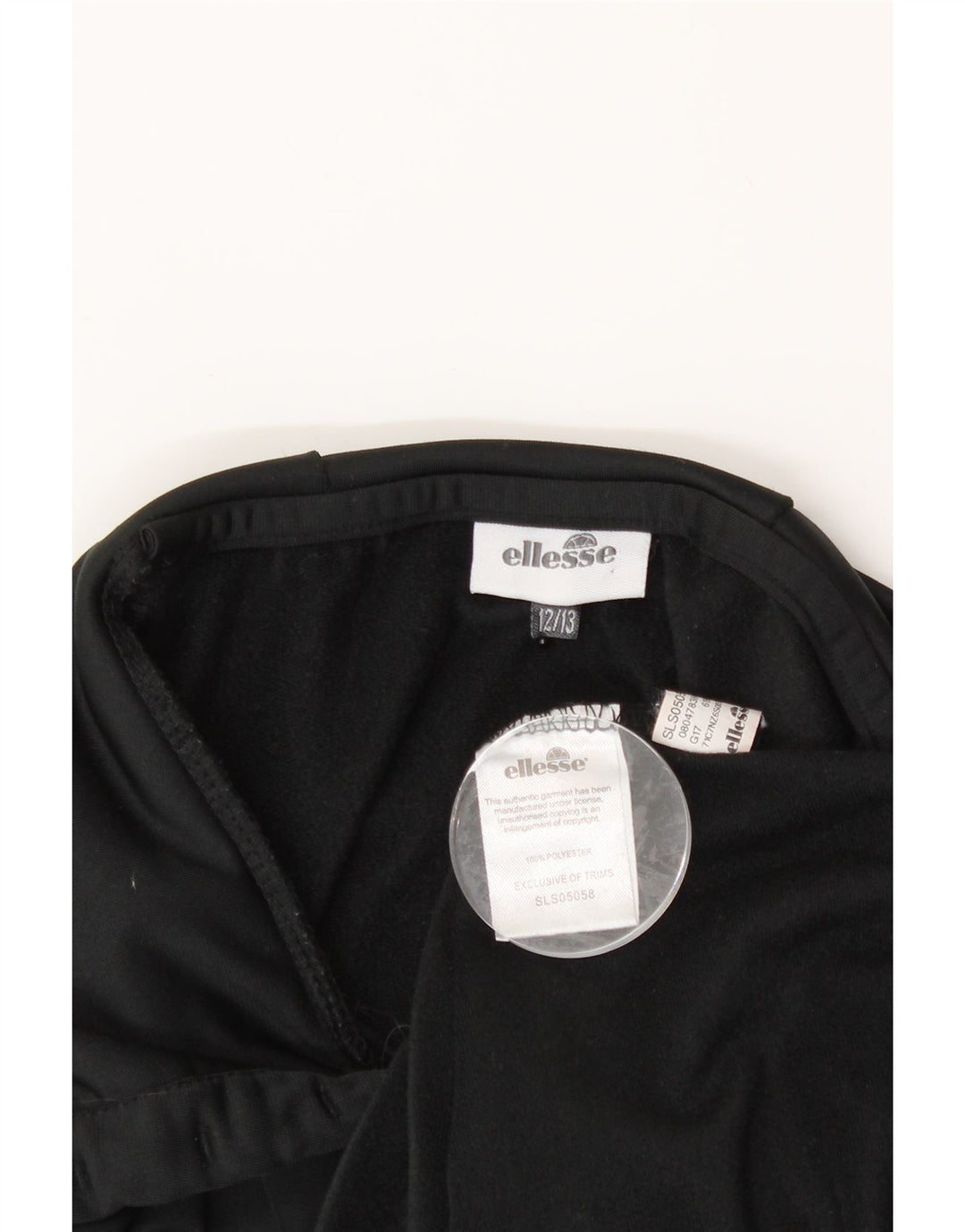 ELLESSE Boys Graphic Hoodie Jumper 12-13 Years Black Polyester Vintage Ellesse and Second-Hand Ellesse from Messina Hembry 