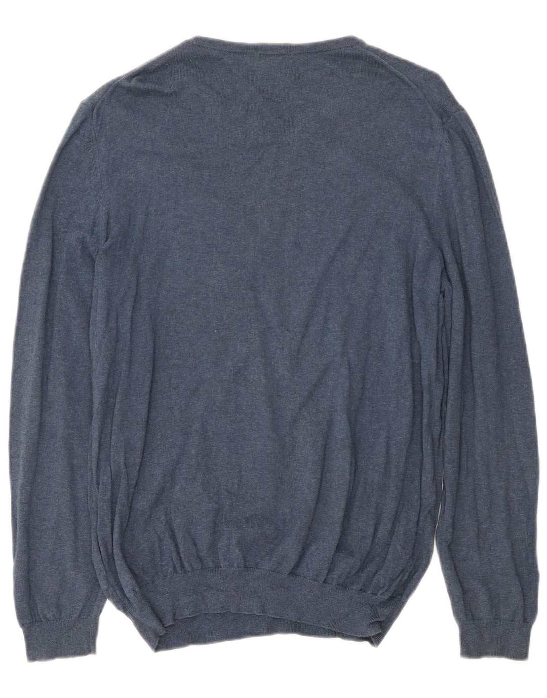 Hugo Boss Maglione da uomo con scollo a barca, grande cotone blu