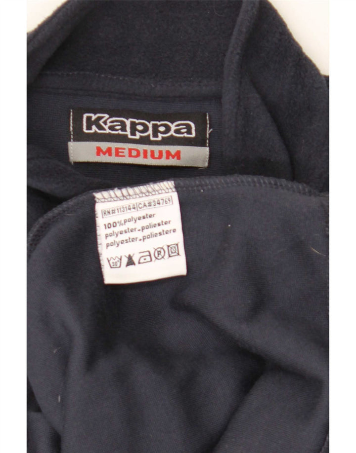 Maglione in pile Kappa da donna con collo e zip UK 12 medio blu navy poliestere