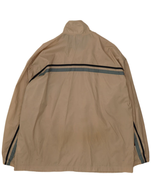 Giacca da tuta da uomo Nike 2XL Poliestere a righe beige