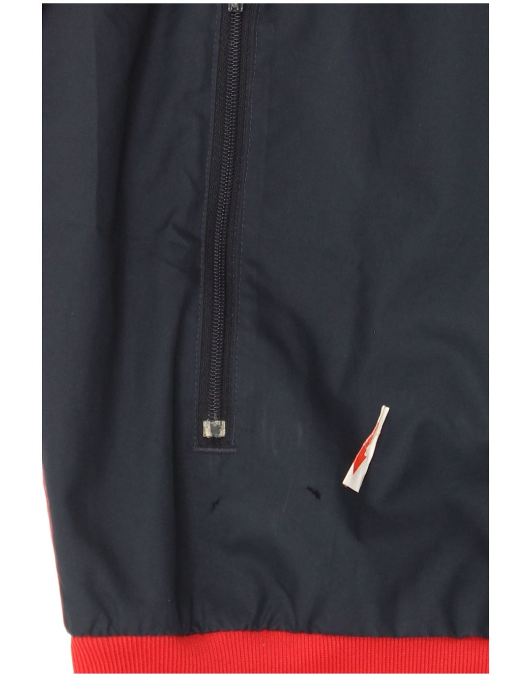 Giacca da ginnastica da uomo con cappuccio Adidas, giacca in poliestere color block rosso medio