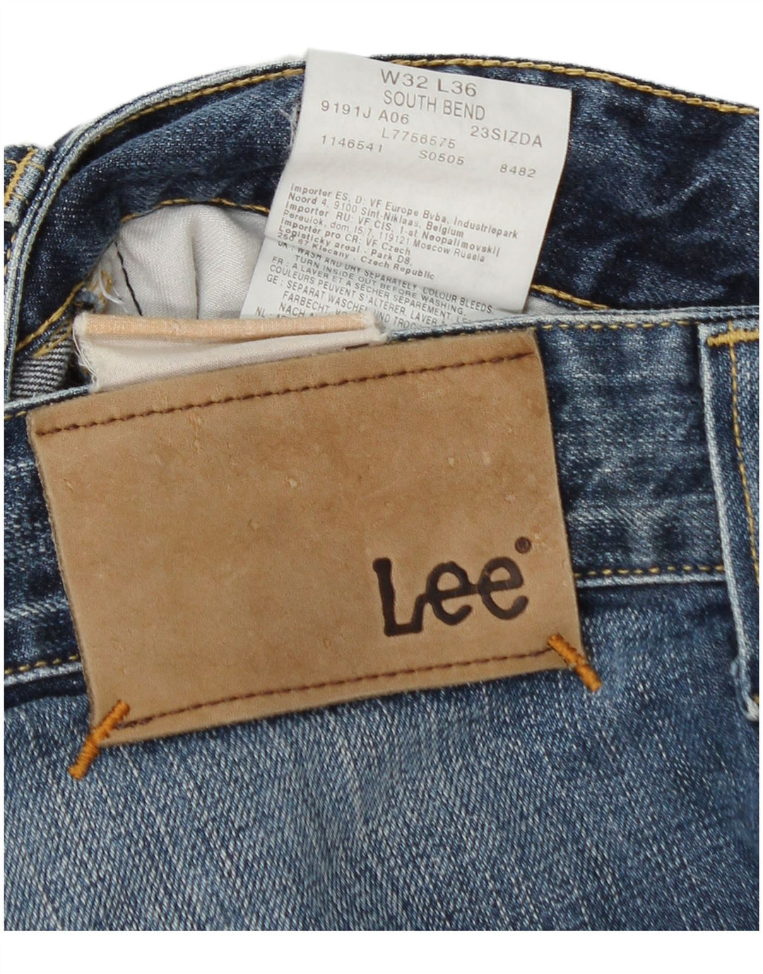 Jeans dritti da uomo Lee W32 L36 cotone blu