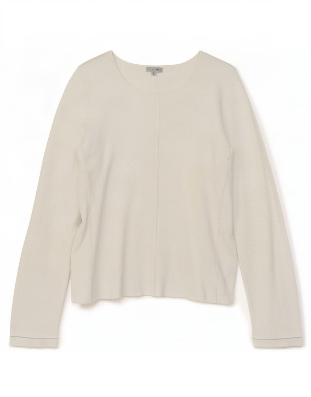 Jigsaw Top da donna a maniche lunghe UK 10 Small Bianco