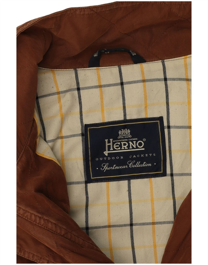 Giubbotto bomber da uomo Herno UK 42 XL Marrone
