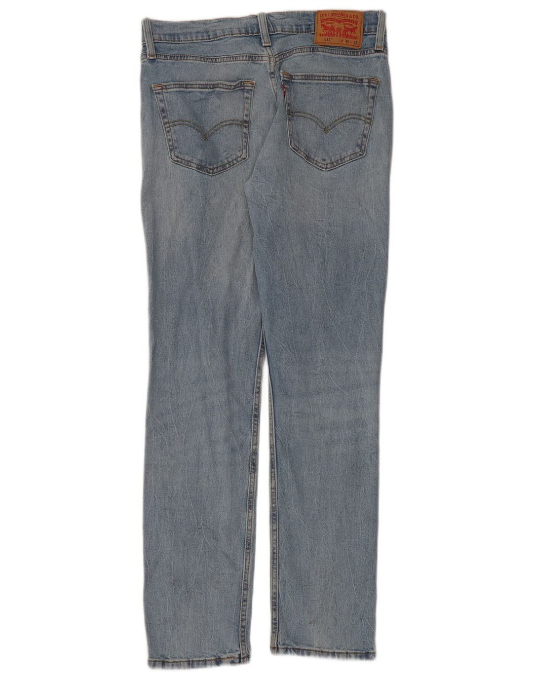 Levi's Uomo 511 Slim Jeans W32 L32 Cotone Blu