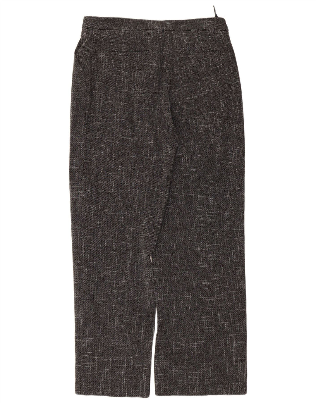 Pantaloni chino da donna Marks & Spencer UK 10 piccoli W30 L29 quadri grigi