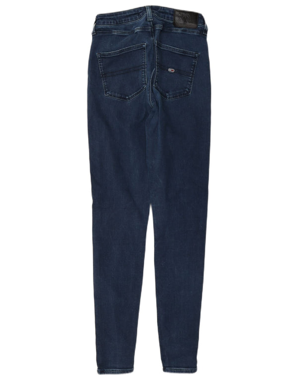Jeans skinny da donna Tommy Hilfiger W26 L30 cotone blu navy