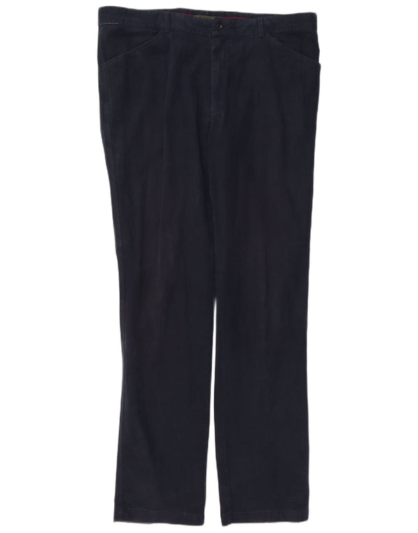 Pantaloni casual slim da uomo AVIREX W40 L36 in cotone blu navy