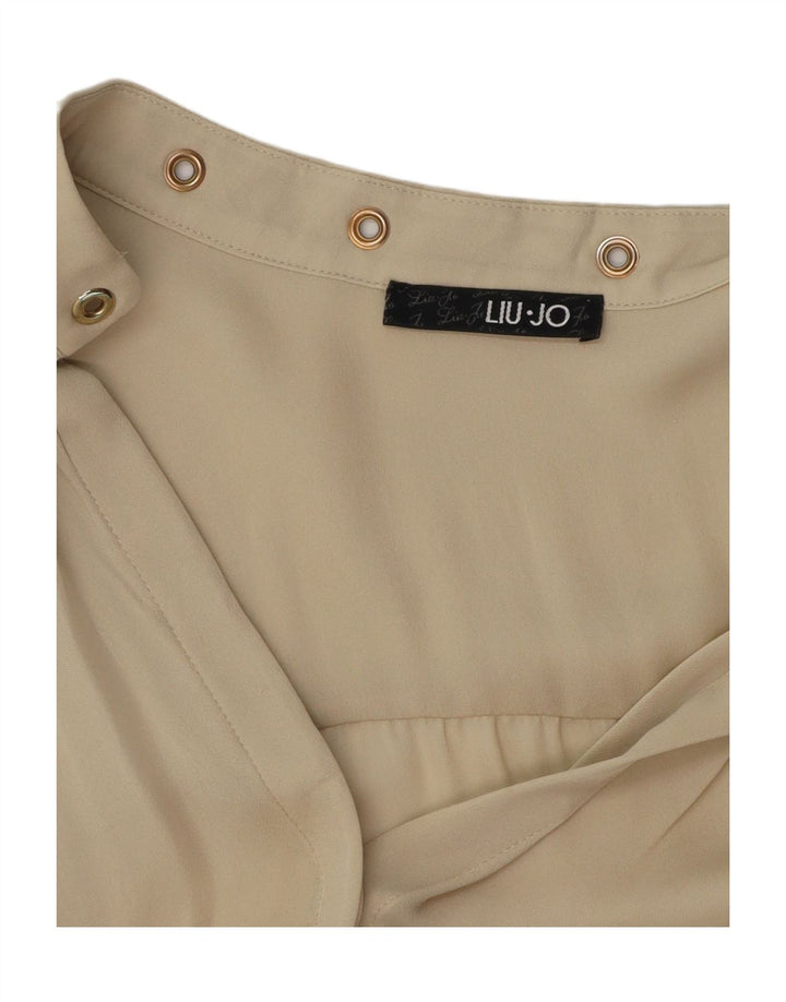 LIU JO Womens Blouse Top UK 14 Medium Beige