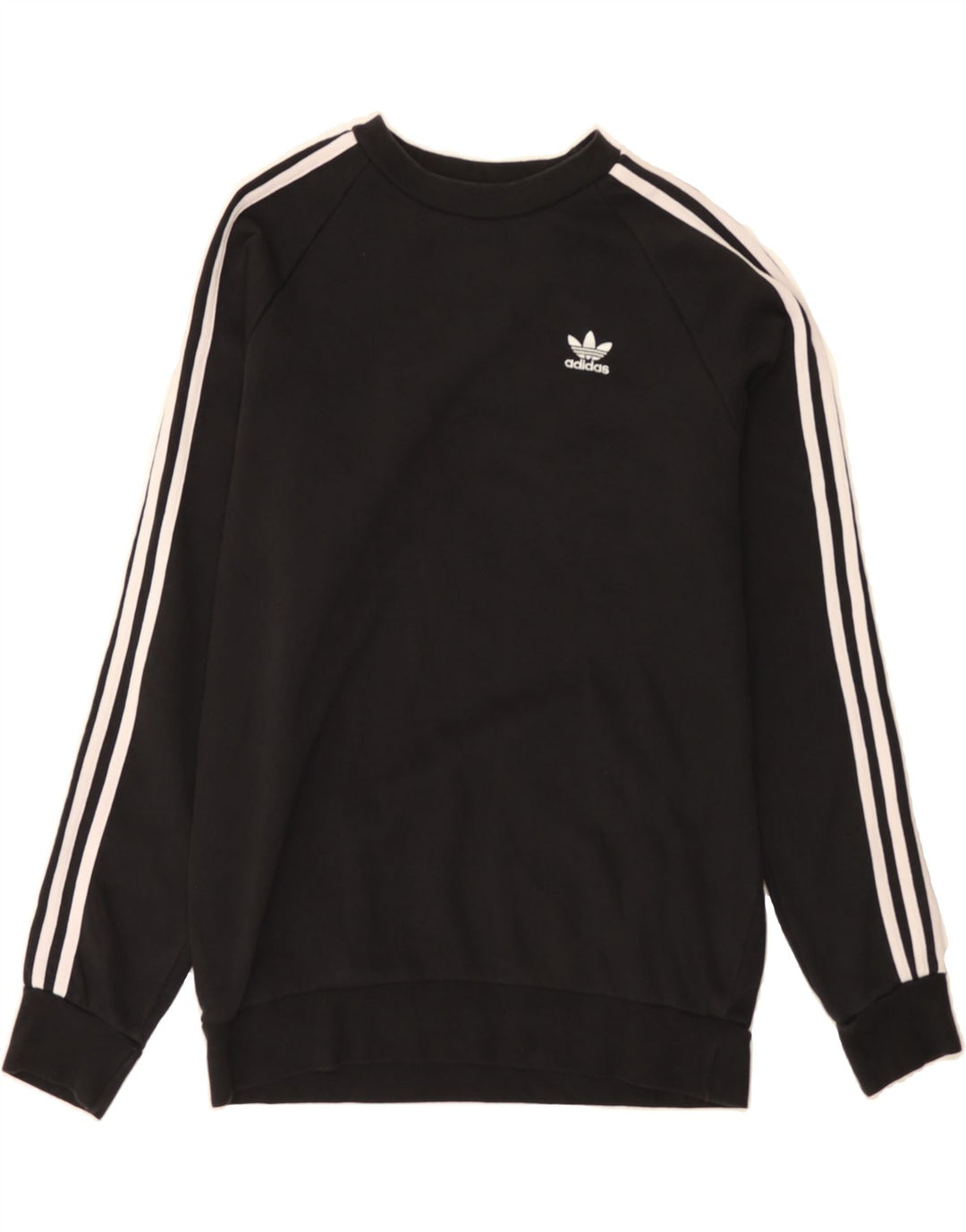 ADIDAS Mens Sweatshirt Jumper Small Black Cotton Vintage Adidas and Second-Hand Adidas from Messina Hembry 