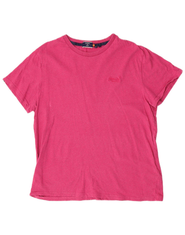 T-shirt da uomo Superdry Top 2XL in cotone rosa