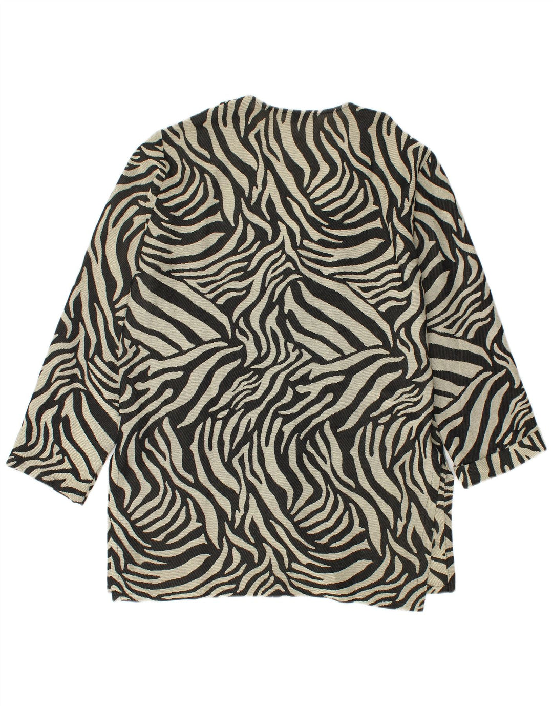PERTE BY KRIZIA Womens Blazer Jacket UK 14 Medium Beige Animal Print