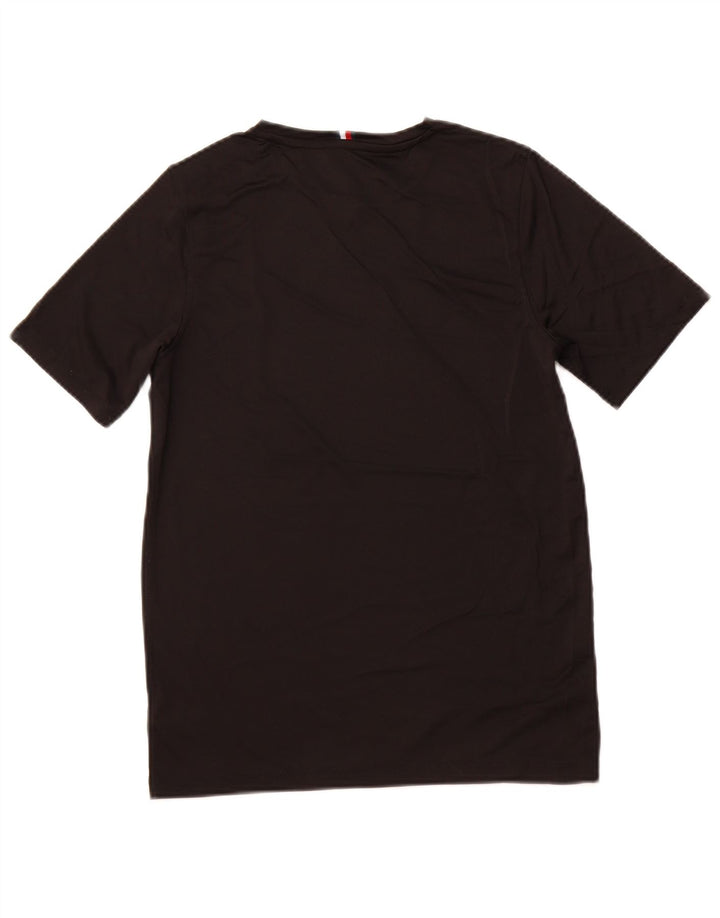 TOMMY HILFIGER T-shirt da uomo Top piccola nera in poliestere