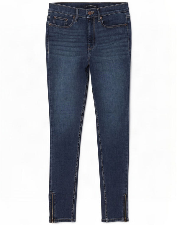 Calvin Klein Womens Skinny Jeans W27 L27 Blue Cotton
