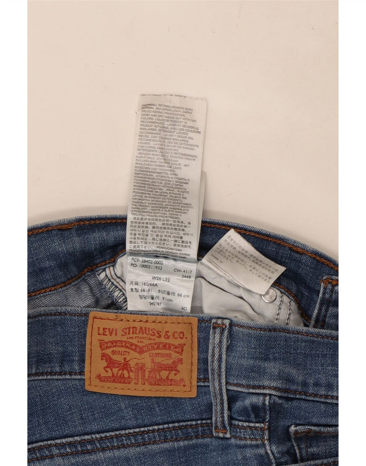 Jeans bootcut dimagranti da donna LEVI'S W26 L32 cotone blu