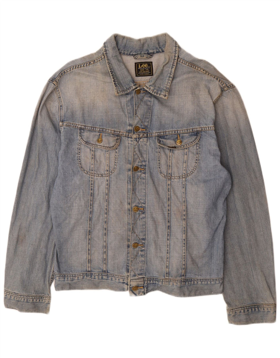 Giacca di jeans da uomo Lee UK 44 2XL Cotone blu