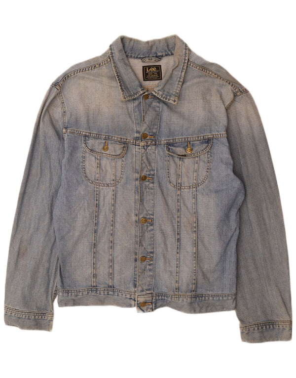 Giacca di jeans da uomo Lee UK 44 2XL Cotone blu