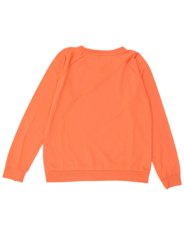 Felpa grafica da donna Avirex, maglione UK 16, grande, cotone rosa