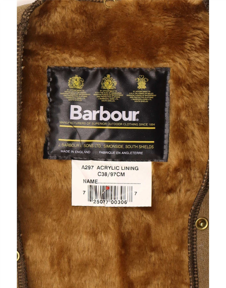 Barbour Mens Sherpa Liner Gilet UK 38 Medio Acrilico Kaki