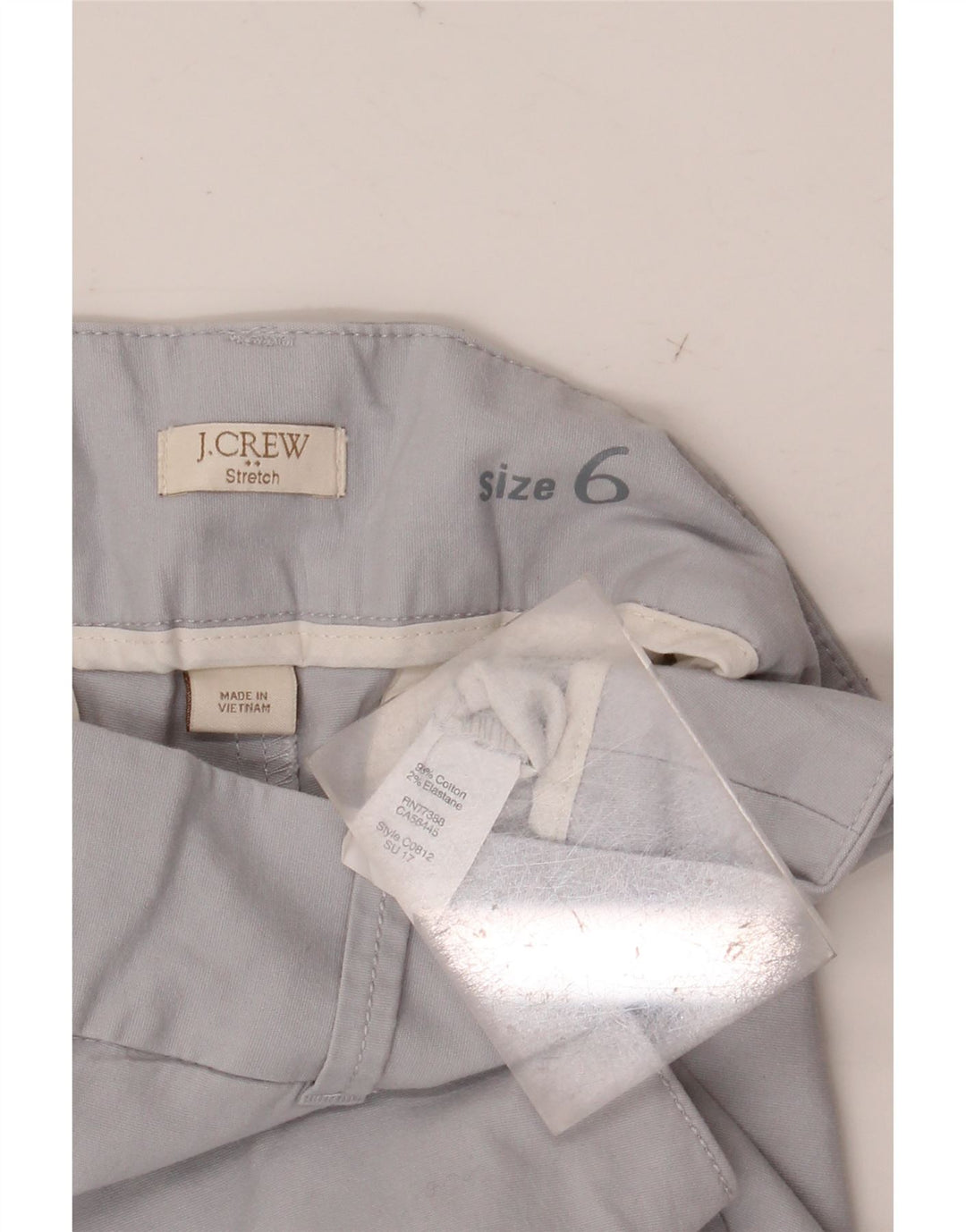 Pantaloncini chino da donna J. CREW US 6 medi W30 cotone grigio